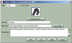 Daily Clothes Panel Details